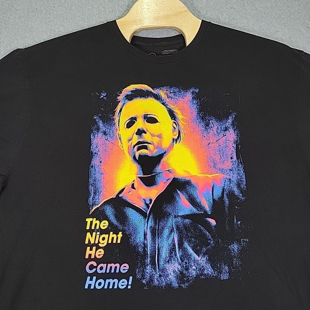 John Carpenters Halloween Michael Myers The Night He Came Home Black T Shirt 3XL